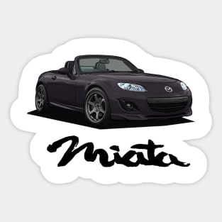 Mazda MX-5 Miata NC - NC2 Radiant Ebony Purple Sticker